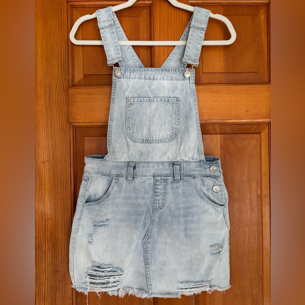 Denim Overall Skirt